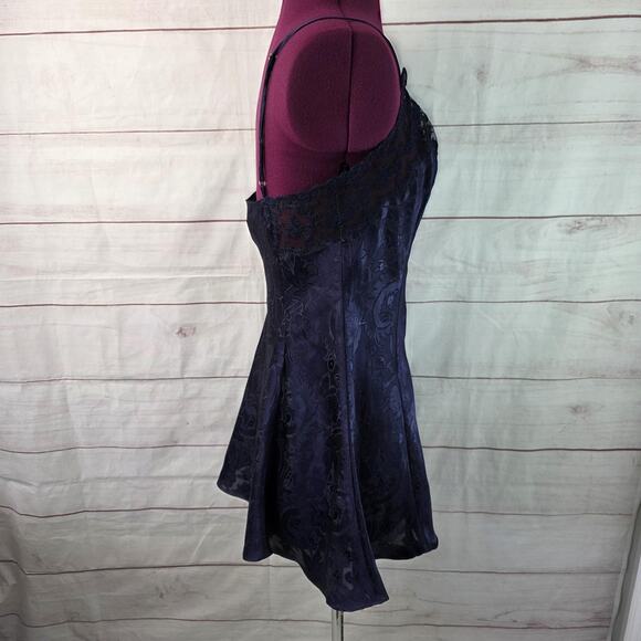 VINTAGE Victoria's Secret Gold Label Slip Dress Womens Medium Purple Chemise 90s - Picture 11 of 12